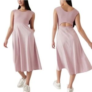 Athleta Ryder Smoked Mauve Pink Dress